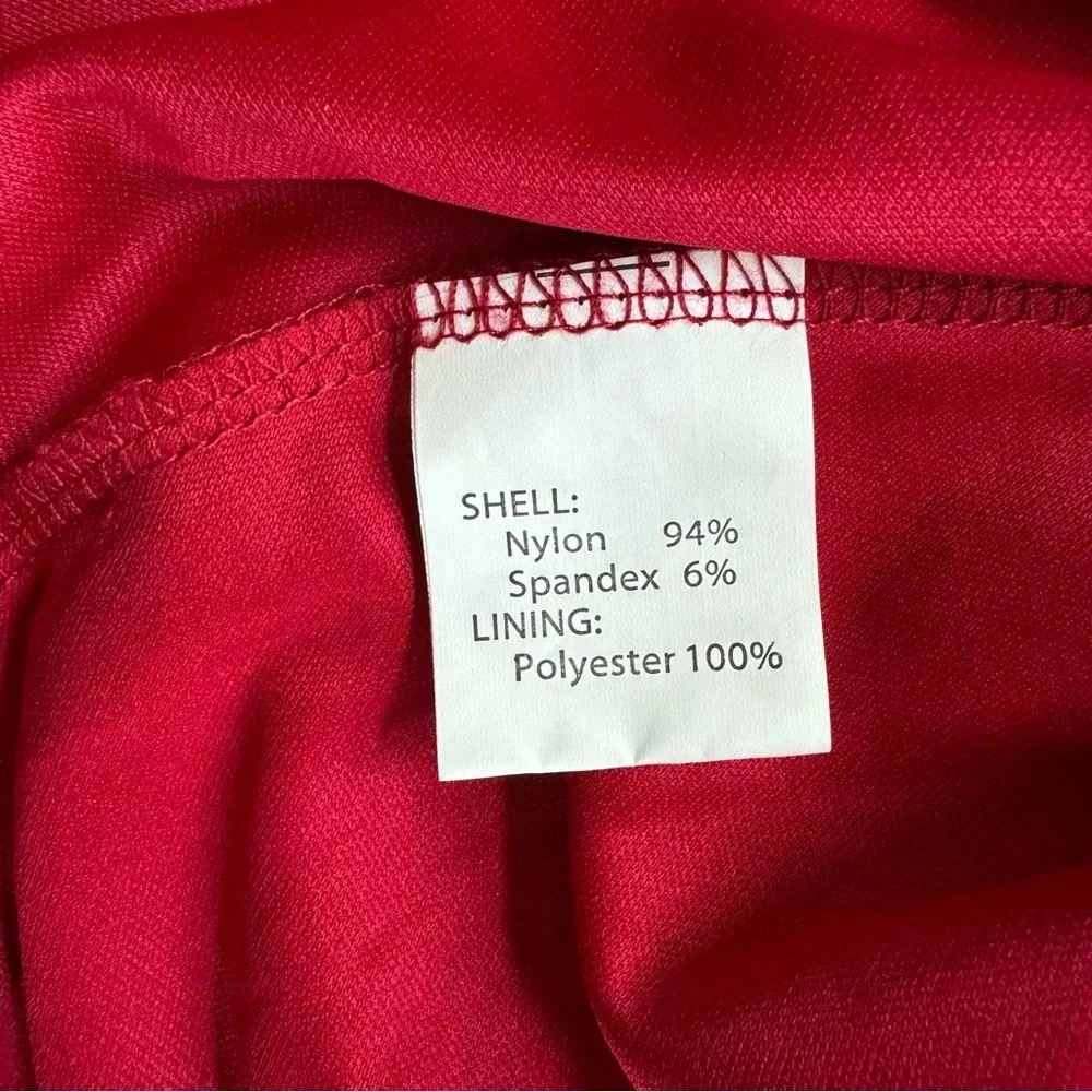 HR Homrain Red Lace Elegant Dress High Low Off the Shoulder MIDI Romantic S - Picture 10 of 13